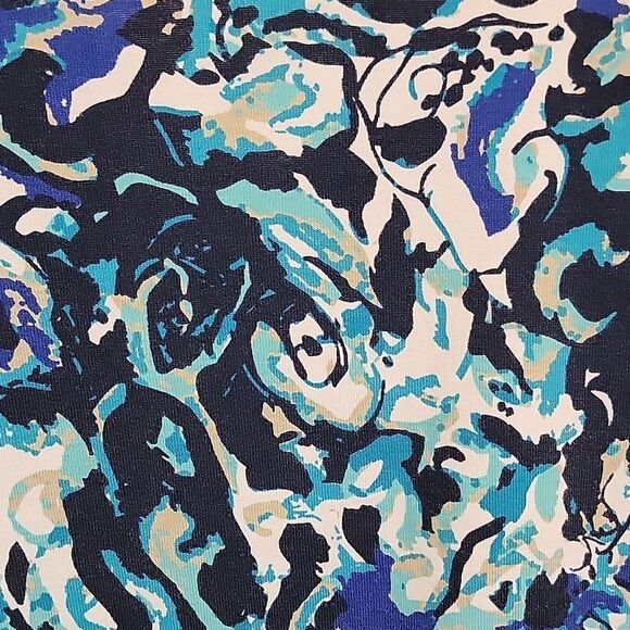 Christopher & Banks casual shacket watercolor print Women's Size MP - Picture 7 of 11